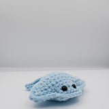 amigurumi crochet stingray blue plushie chenille plush yarn