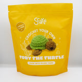 beginner crochet kit Toby the turtle