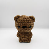 amigurumi crochet teddy bear plushie brown chenille plush yarn