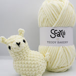 skein cream chenille plush yarn amigurumi crochet llama plushie scarli teddy bakery