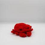 amigurumi crochet red crab plushie chenille plush yarn