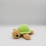 Amigurumi crochet toby the turtle plushie chenille yarn