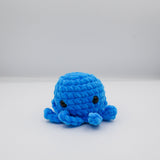 amigurumi crochet octopus plushie blue chenille plush yarn
