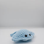 amigurumi crochet stingray blue plushie chenille plush yarn