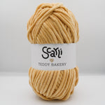 skein beige sand chenille plush yarn teddy bakery scarli